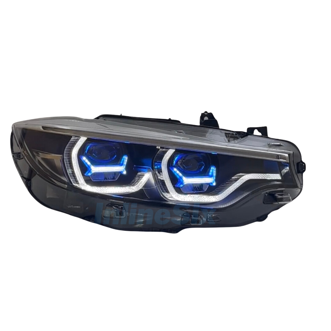 LED IKON-Style Blue X Headlights for BMW F32/F80/F82 4-Series M3/M4 ...
