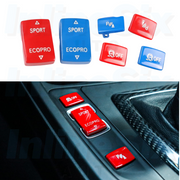 Colored Drive Mode Selector, Traction Control, & PDC Button Piece Set for BMW F22/F30/F32