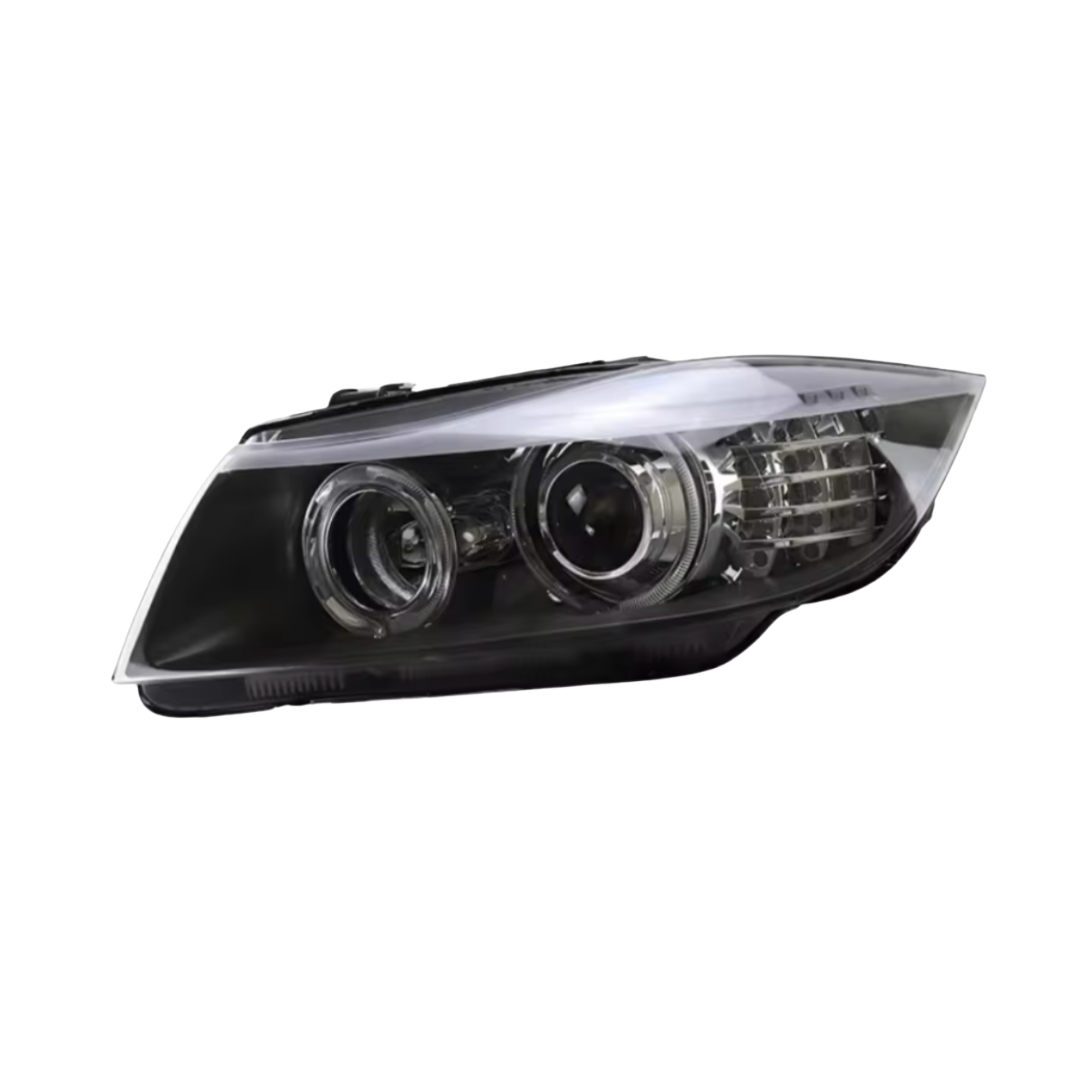 BMW E90 E91 前期 LED 3D ANGEL EYES LED BLACK HEADLIGHTS FOR BMW E90/E91 05-08 | eBay