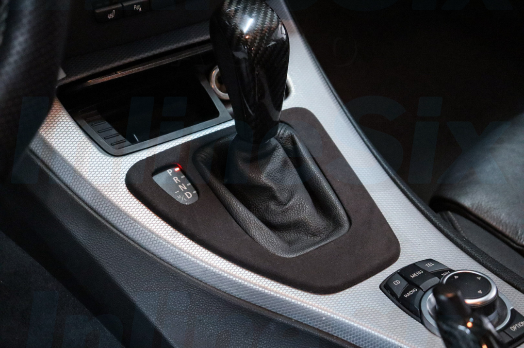 Alcantara Suede Gear Shift Panel Cover Trim For BMW 3 Series E90 E92 E93 (LHD)