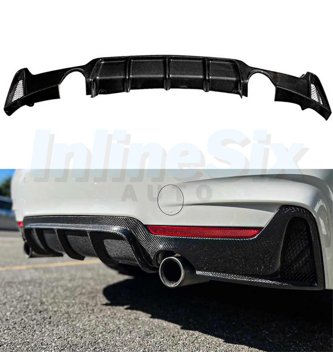 Carbon Fiber Rear Performance Diffuser for BMW F32/F36 4-Series M-Spor ...